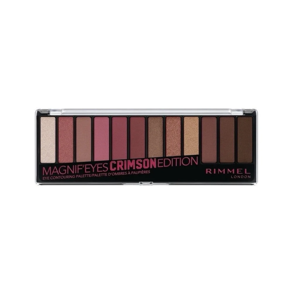 Rimmel‎ Magnif'eyes Crimson Edition Eyeshadow Palette Shimmer Matte